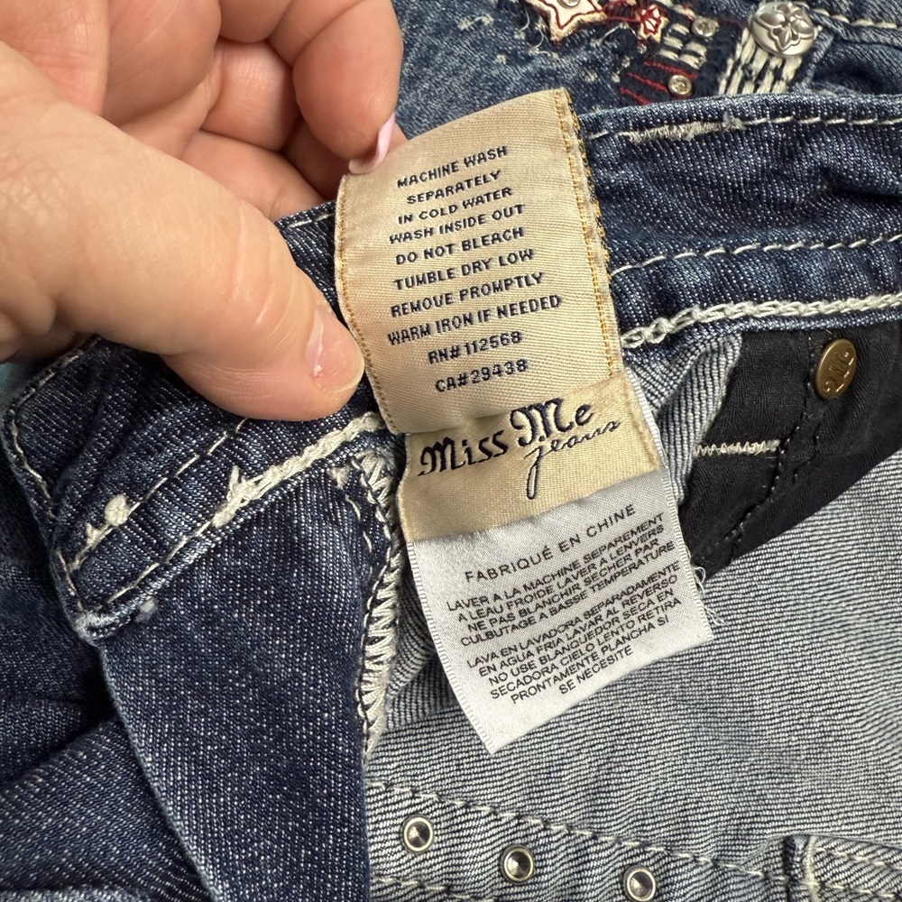 Miss Me Classic Denim Jeans - Picture 2 of 5